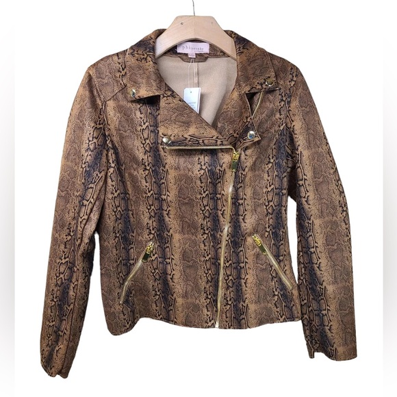 Philosophy Faux Suede Snake Print Jacket. Size is XS. It is NWT - Picture 1 of 4